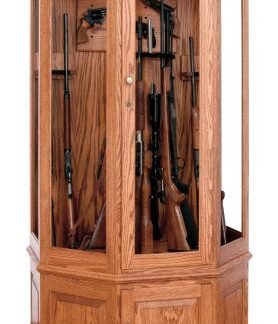 16 Gun Wall Cabinet - Oak