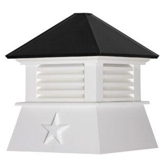 Cottage Cupola with Louvers & Standard Roof