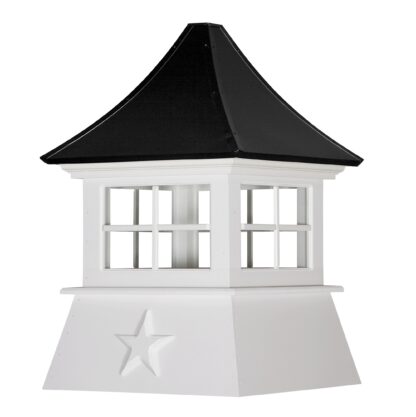 Cottage Cupola with Windows & Concave Roof
