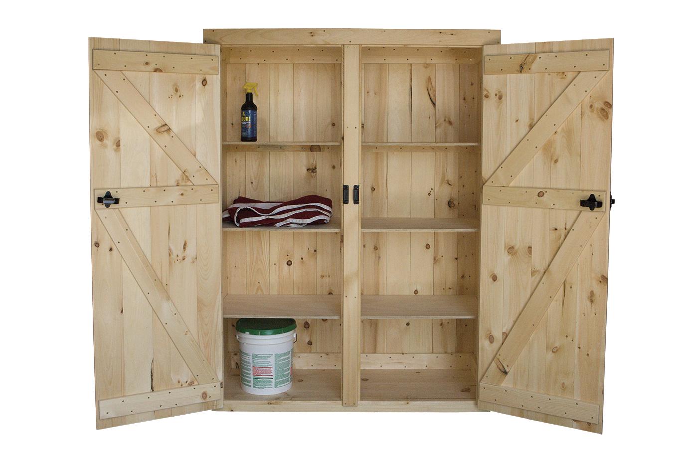 Two-Door Wood Storage Cabinet