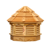 Pine Gazebo Cupola with Cedar Roof