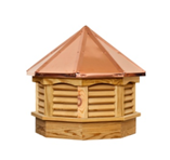 Pine Gazebo Cupola with Copper Roof