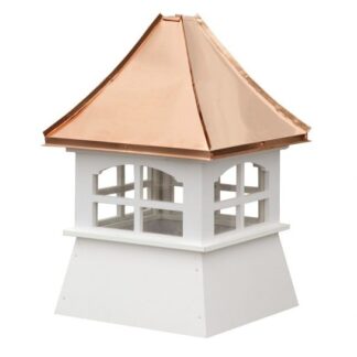 Shed Cupola with Windows and Copper Concave Roof