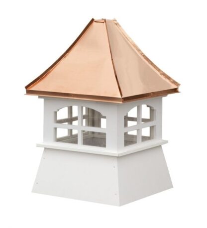 Shed Cupola with Windows and Copper Concave Roof